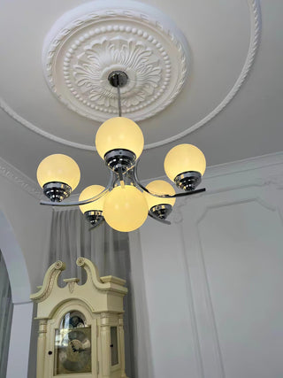 Lustra Lustre Globe Chrome Moderne 5-Lumières