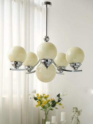 Lustra Lustre Globe Chrome Moderne 5-Lumières