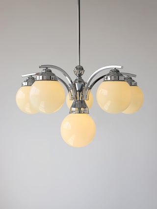 Lustra Lustre Globe Chrome Moderne 5-Lumières