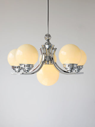 Lustra Lustre Globe Chrome Moderne 5-Lumières