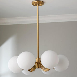 Whisper Lustre Globe Laiton Verre Minimaliste Moderne