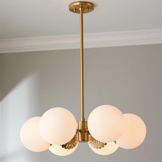 Whisper Lustre Globe Laiton Verre Minimaliste Moderne