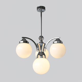 Lustra Lustre Globe Chrome Moderne 5-Lumières