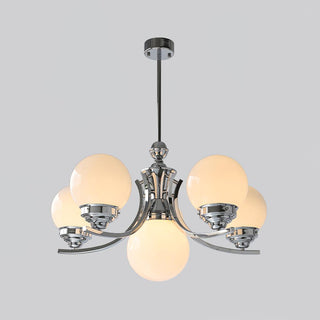 Lustra Lustre Globe Chrome Moderne 5-Lumières