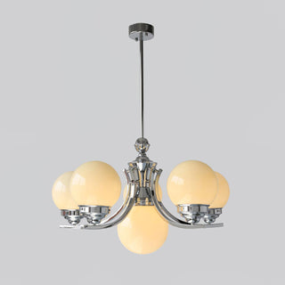 Lustra Lustre Globe Chrome Moderne 5-Lumières