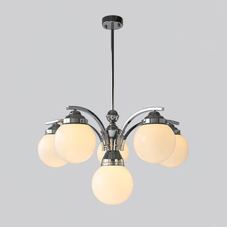 Lustra Lustre Globe Chrome Moderne 5-Lumières