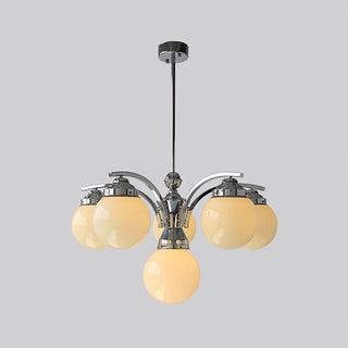 Lustra Lustre Globe Chrome Moderne 5-Lumières