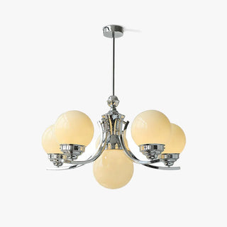 Lustra Lustre Globe Chrome Moderne 5-Lumières