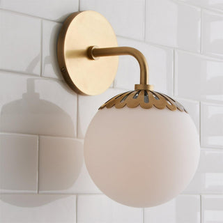 Aegis Applique Murale Globe Laiton Verre Minimaliste Moderne