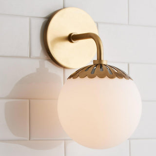 Aegis Applique Murale Globe Laiton Verre Minimaliste Moderne