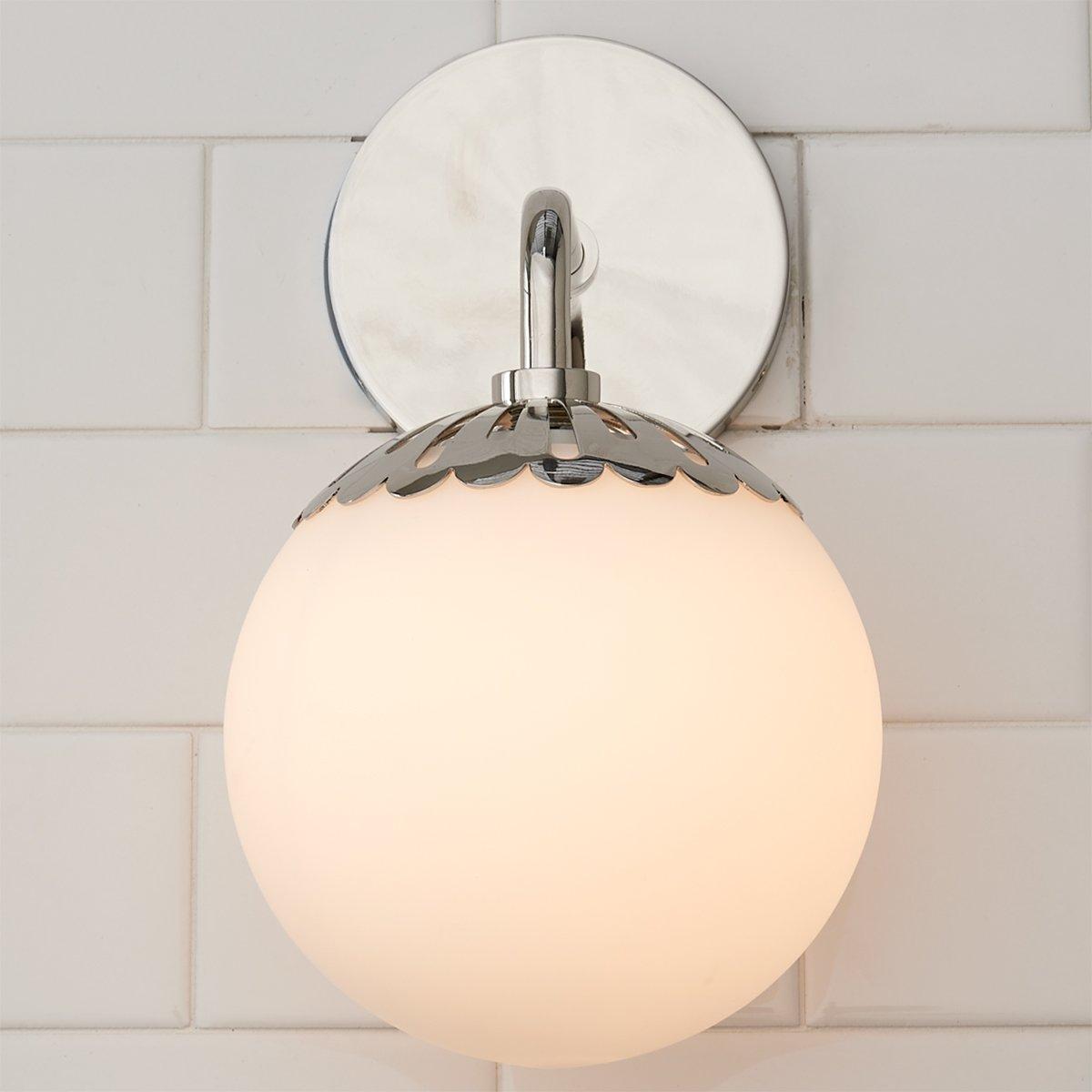 Aegis Applique Murale Globe Laiton Verre Minimaliste Moderne