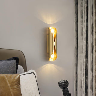 Avynila Applique Murale Diamants Laiton Moderne
