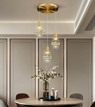 Elysianire Suspension Laiton Cristal Élégante