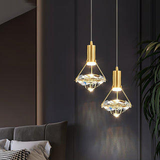 Elysianire Suspension Laiton Cristal Élégante