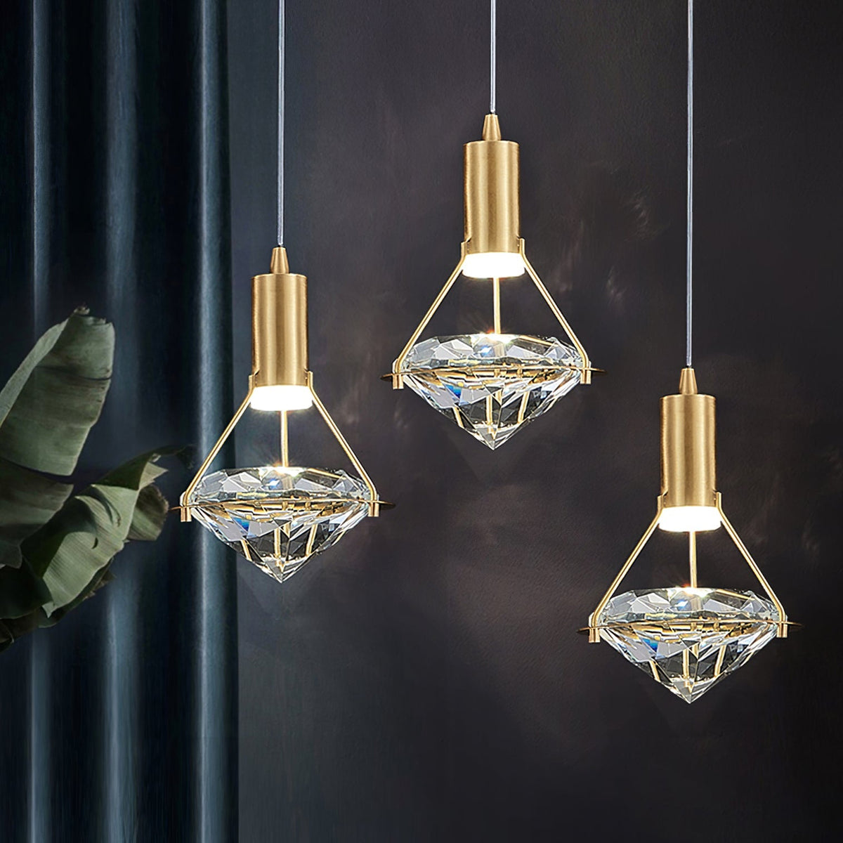 Diamond Pendant Lamp-Neutral Decor