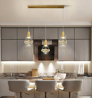 Elysianire Suspension Laiton Cristal Élégante