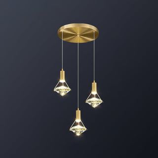 Elysianire Suspension Laiton Cristal Élégante
