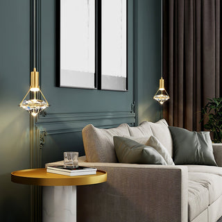 Elysianire Suspension Laiton Cristal Élégante
