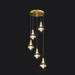 Elysianire Suspension Laiton Cristal Élégante