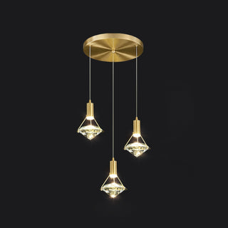 Elysianire Suspension Laiton Cristal Élégante
