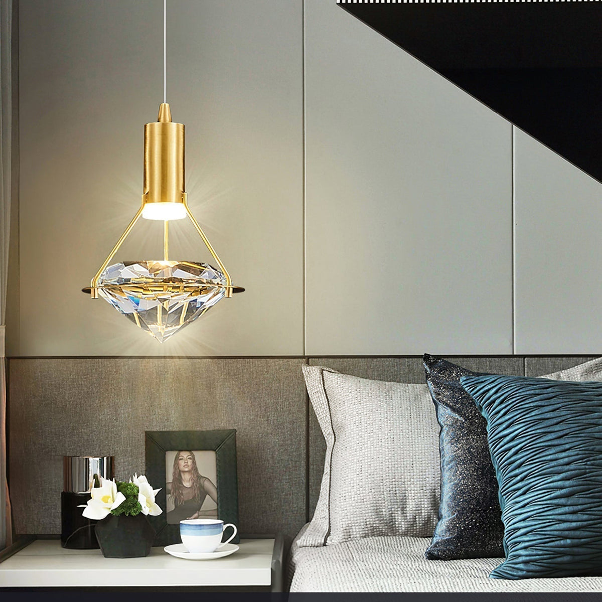 Elysianire Suspension Laiton Cristal Élégante