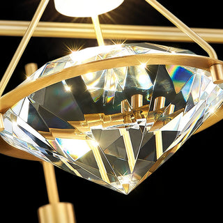 Elysianire Suspension Laiton Cristal Élégante