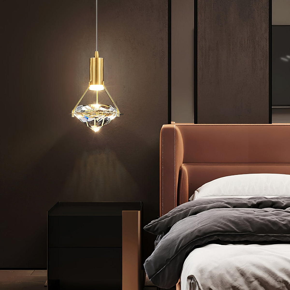 Diamond Pendant Lamp-Neutral Decor