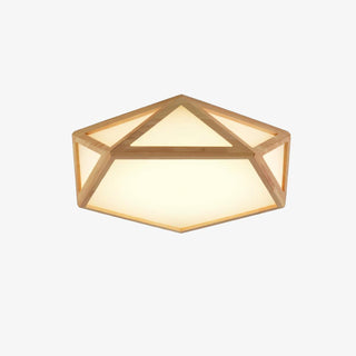 Solara Plafonnier en bois diamant géométrique moderne