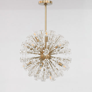 Aurora Lustre de Luxe en Métal Doré