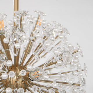 Aurora Lustre de Luxe en Métal Doré