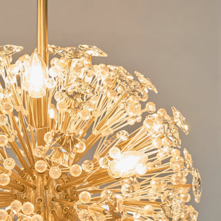 Aurora Lustre de Luxe en Métal Doré