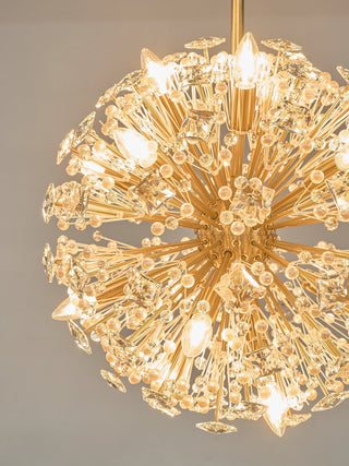 Aurora Lustre de Luxe en Métal Doré