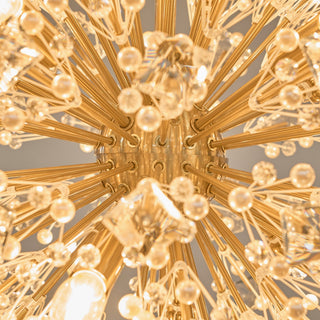 Aurora Lustre de Luxe en Métal Doré