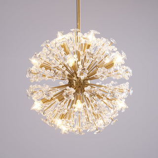 Aurora Lustre de Luxe en Métal Doré