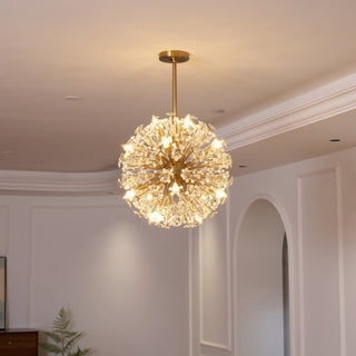 Aurora Lustre de Luxe en Métal Doré