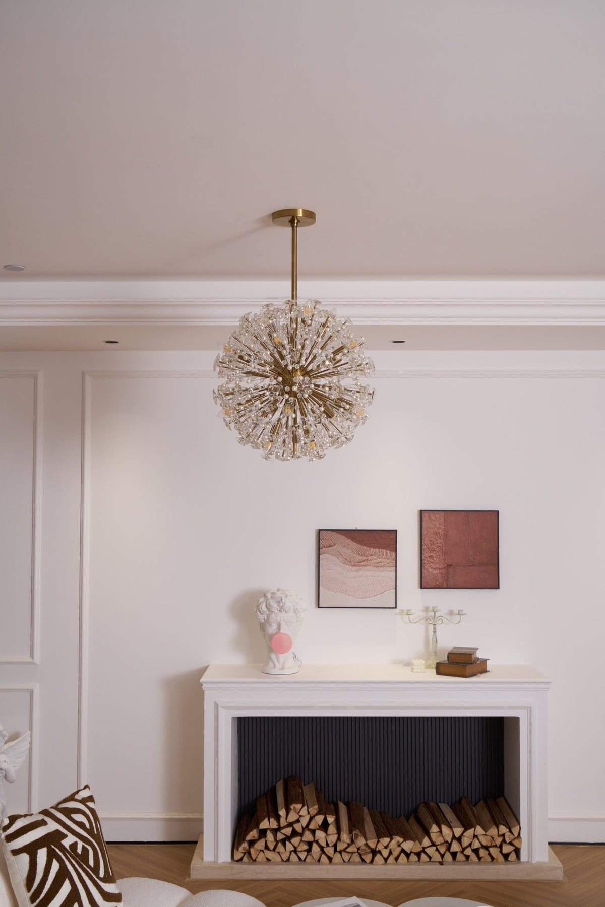 Virien Lustre de Luxe en Métal Doré