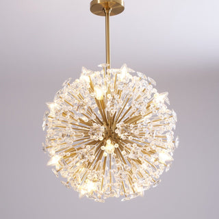 Aurora Lustre de Luxe en Métal Doré