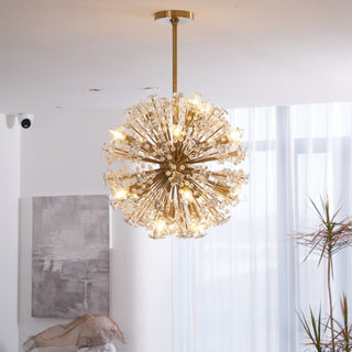 Aurora Lustre de Luxe en Métal Doré