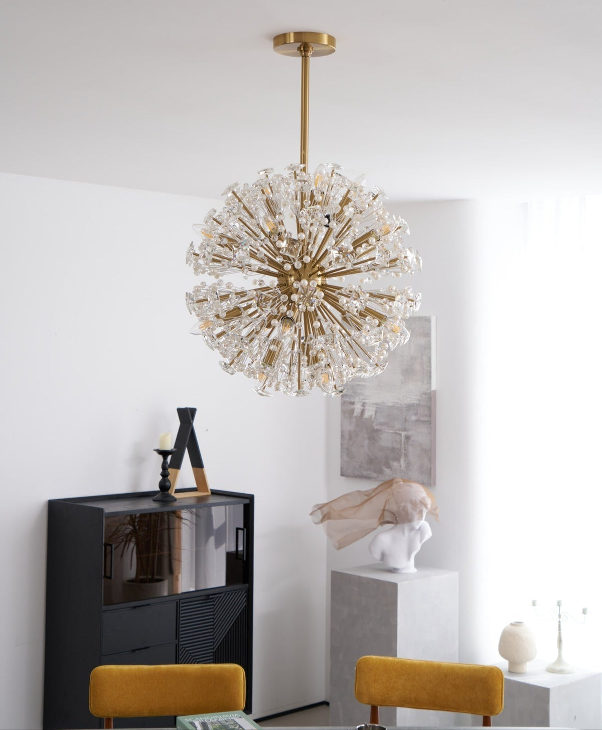 Virien Lustre de Luxe en Métal Doré