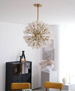 Aurora Lustre de Luxe en Métal Doré