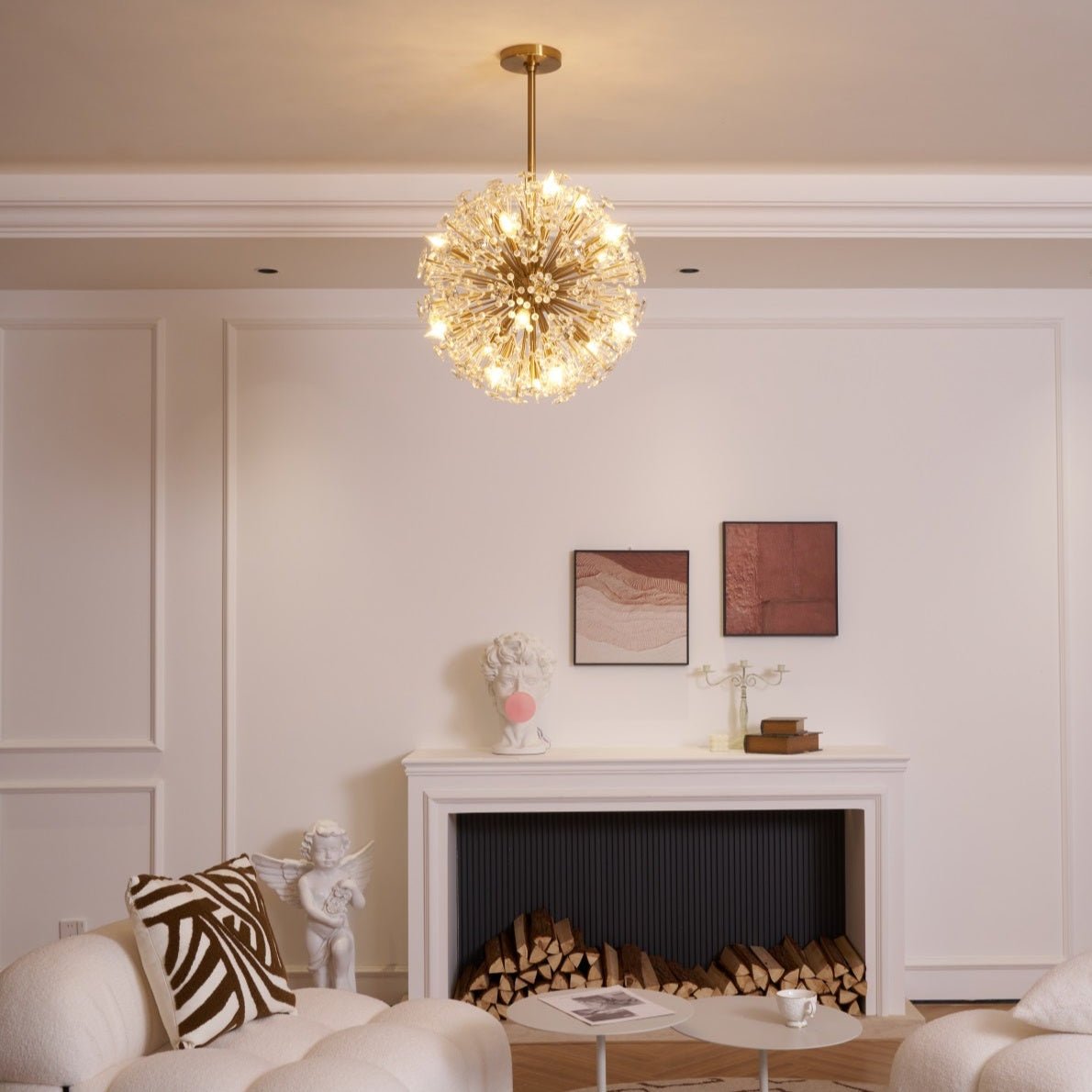 Virien Lustre de Luxe en Métal Doré