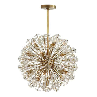 Aurora Lustre de Luxe en Métal Doré