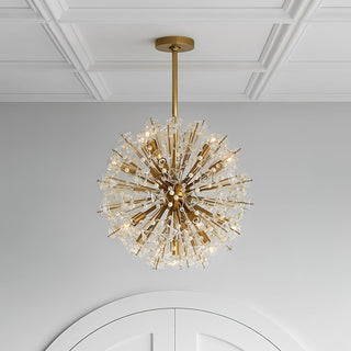 Aurora Lustre de Luxe en Métal Doré