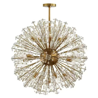 Aurora Lustre de Luxe en Métal Doré