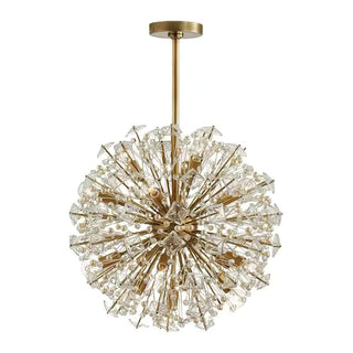 Aurora Lustre de Luxe en Métal Doré