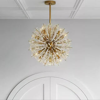Aurora Lustre de Luxe en Métal Doré
