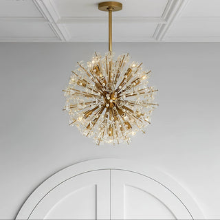 Aurora Lustre de Luxe en Métal Doré