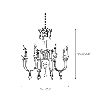 Epoch Lustre Bois Métal Luxe Postmoderne