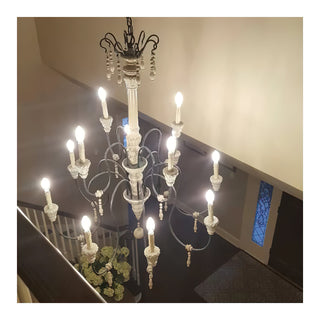 Epoch Lustre Bois Métal Luxe Postmoderne