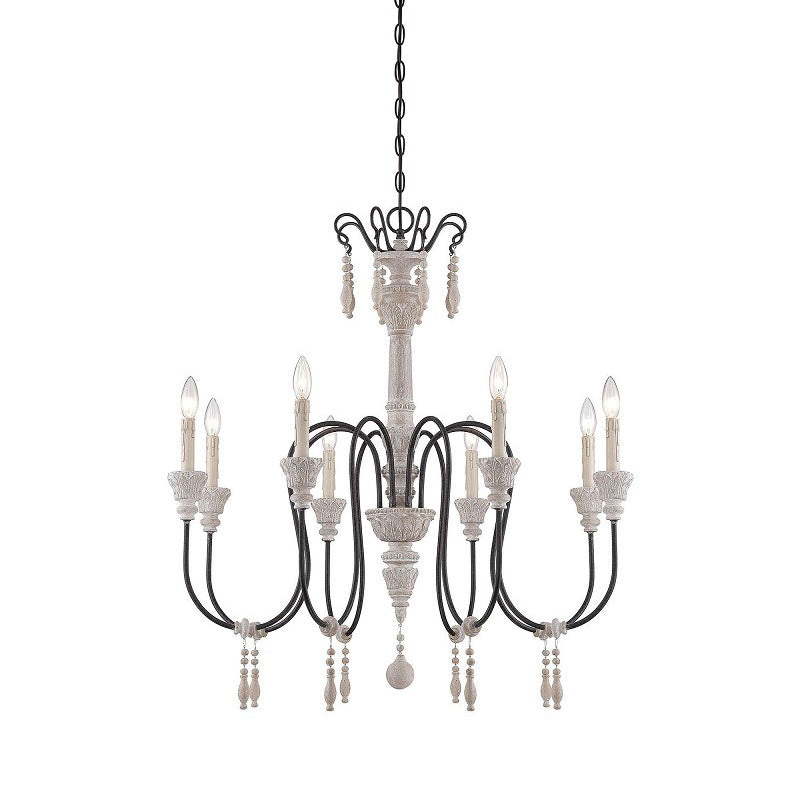 Epoch Lustre Bois Métal Luxe Postmoderne